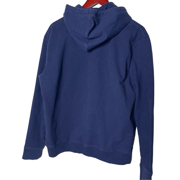 Patagonia Men Navy logo-print hoodie sz L - Picture 3 of 4